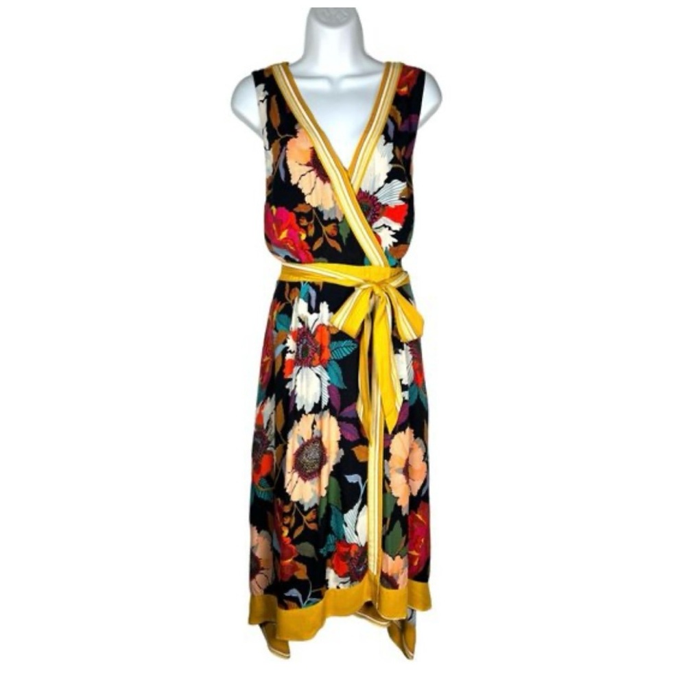 Anthro belted wrap dress!